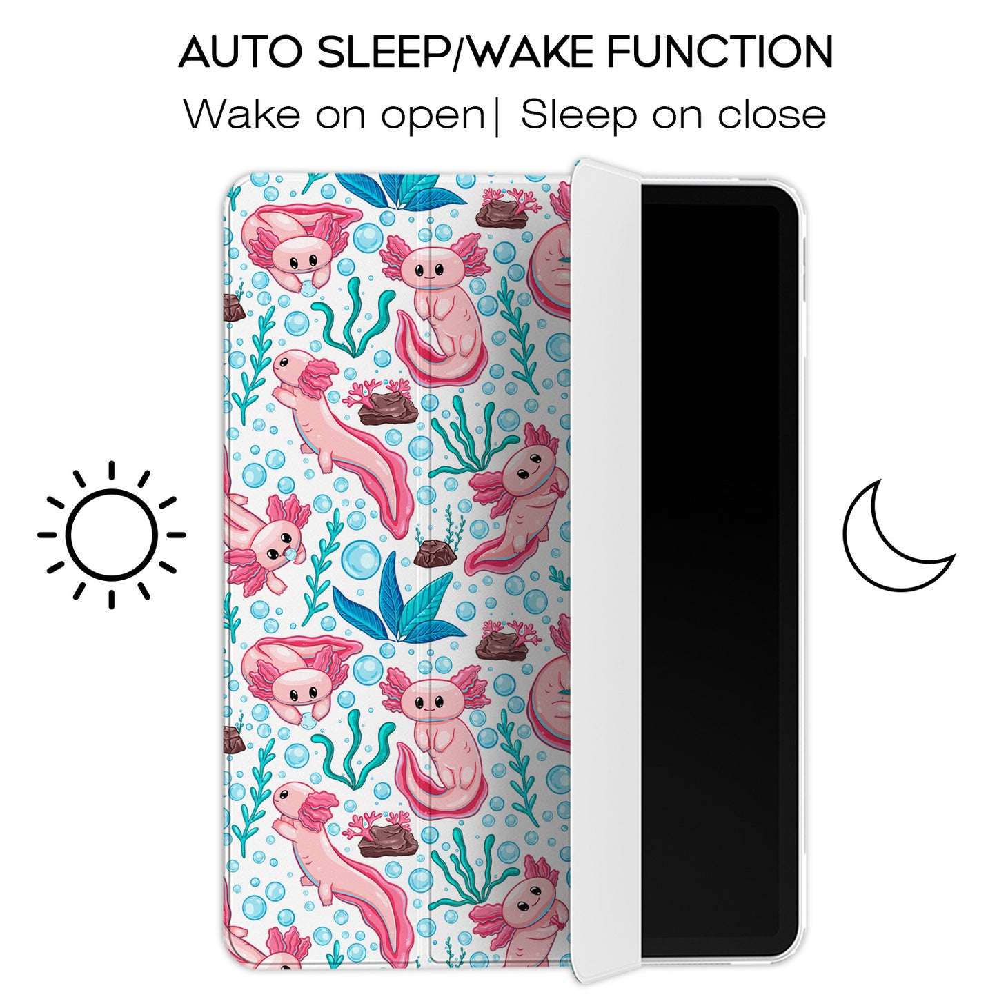 Cavka Apple iPad Smart Cover Cute Axolotl