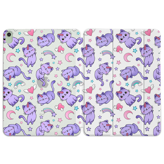 Cavka Apple iPad Smart Cover Purple Cat Unicorn