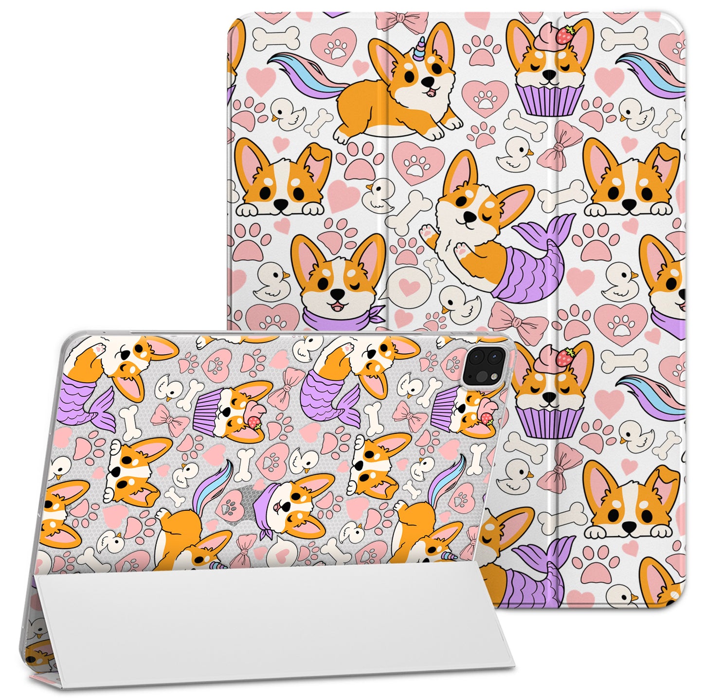Cavka Apple iPad Smart Cover Corgi Pup Mermaid