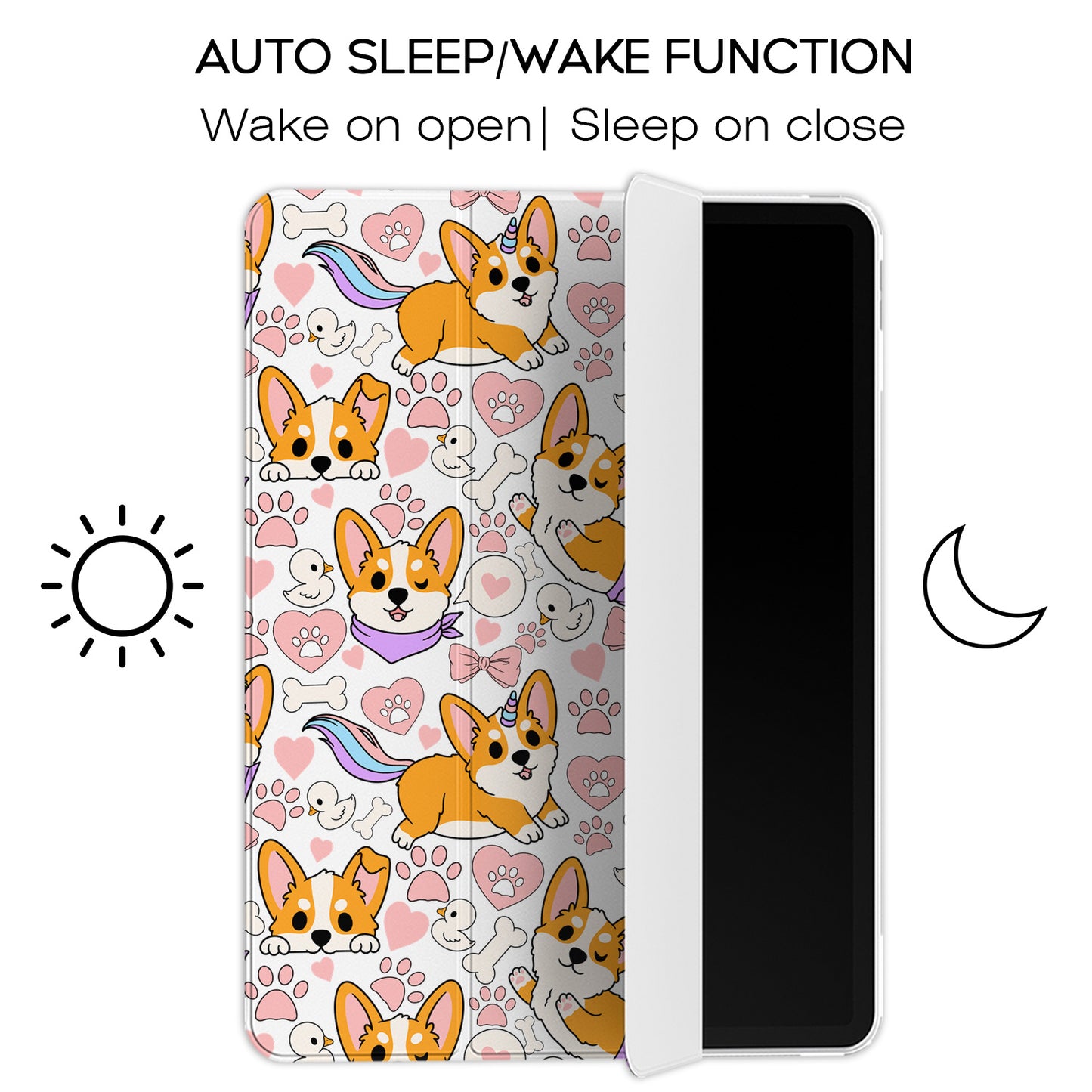 Cavka Apple iPad Smart Cover Corgi Pup Mermaid