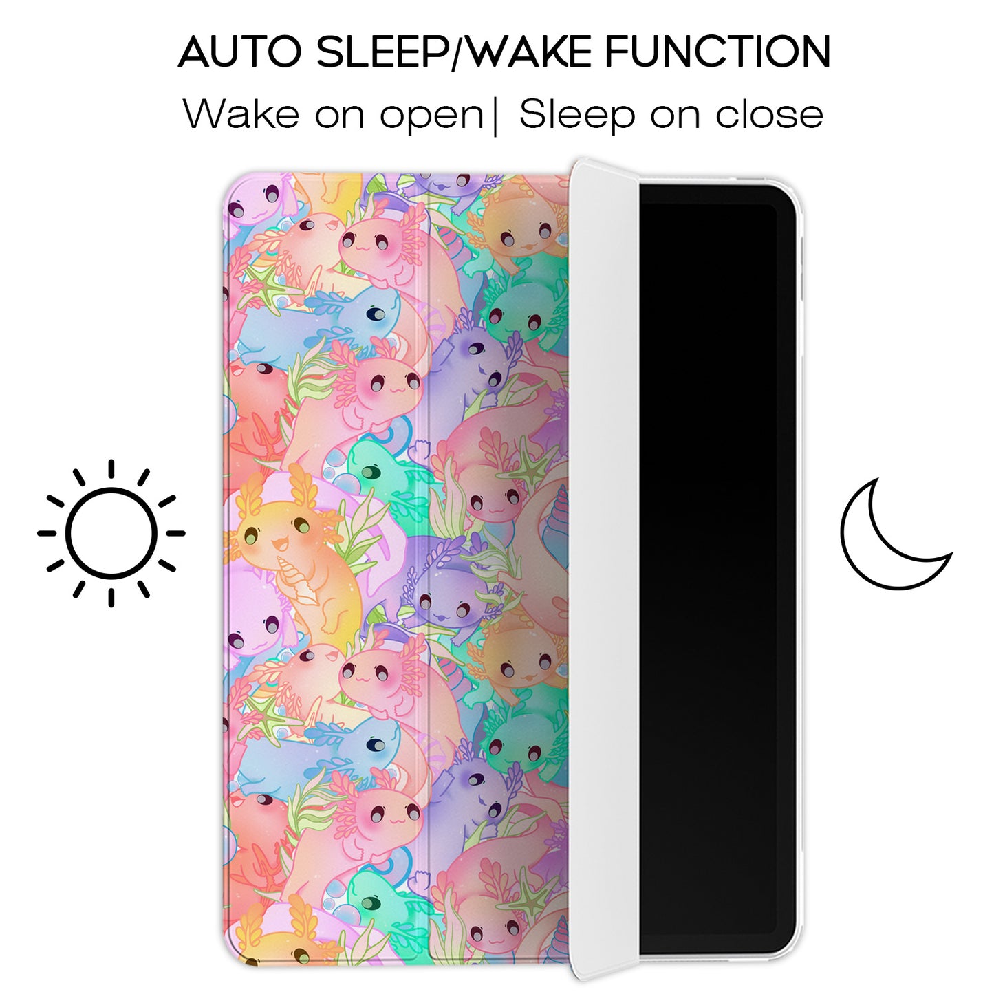 Cavka Apple iPad Smart Cover Colorful Axolotls