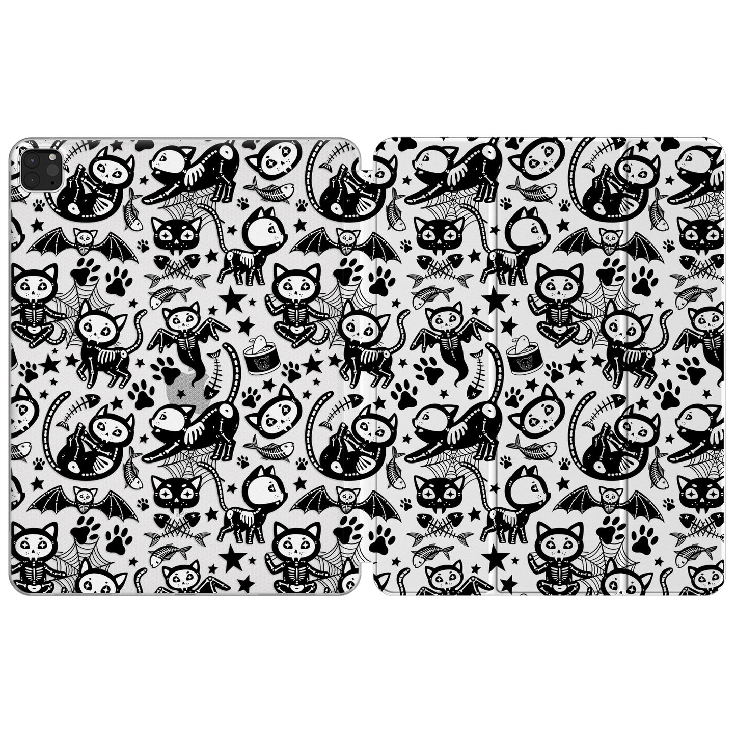 Cavka Apple iPad Smart Cover Black Cat Skull