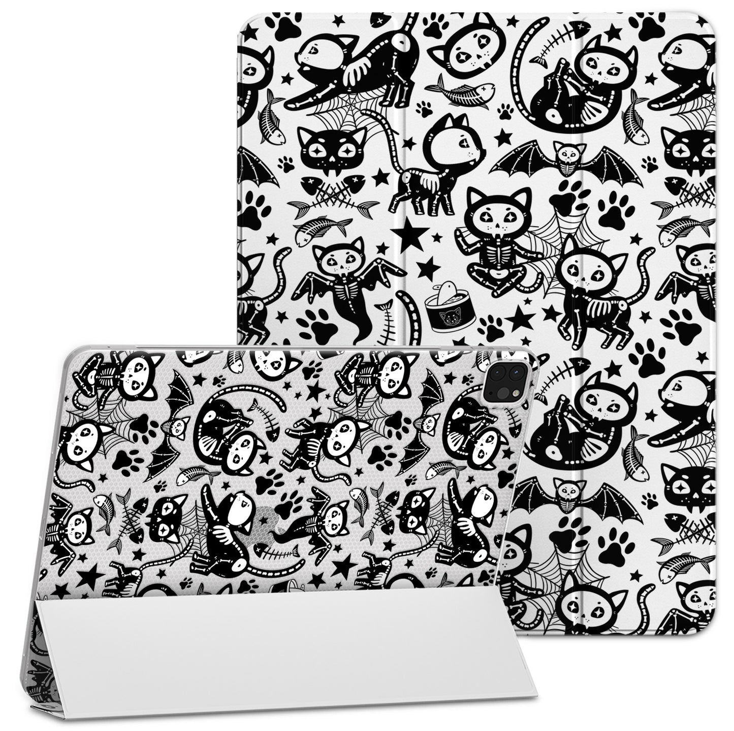 Cavka Apple iPad Smart Cover Black Cat Skull