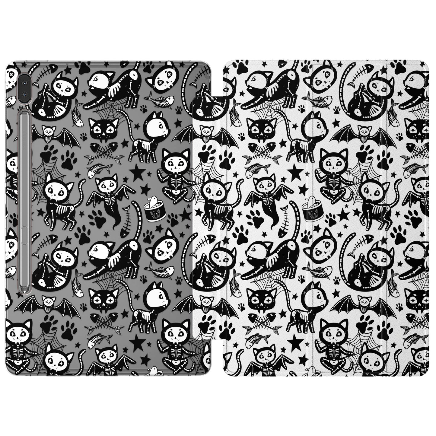 Cavka Apple iPad Smart Cover Black Cat Skull