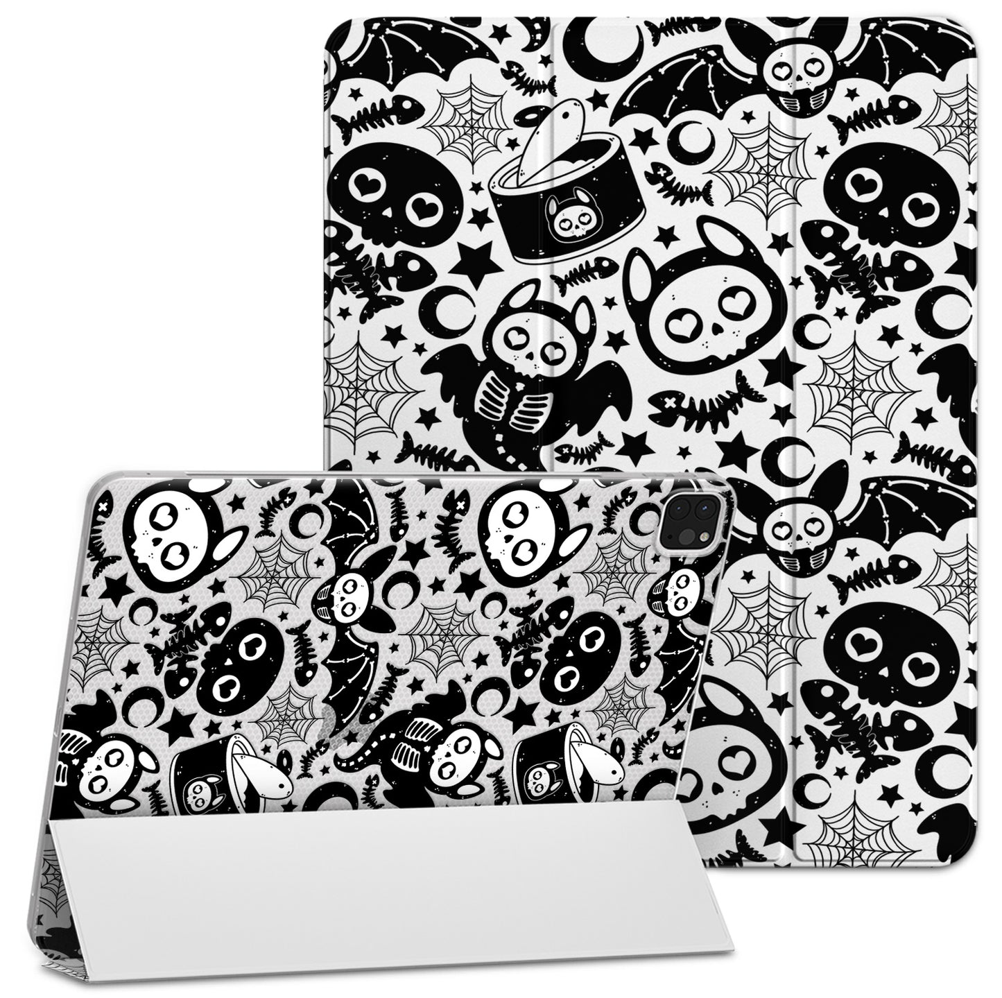 Cavka Apple iPad Smart Cover Cat Bat Skull