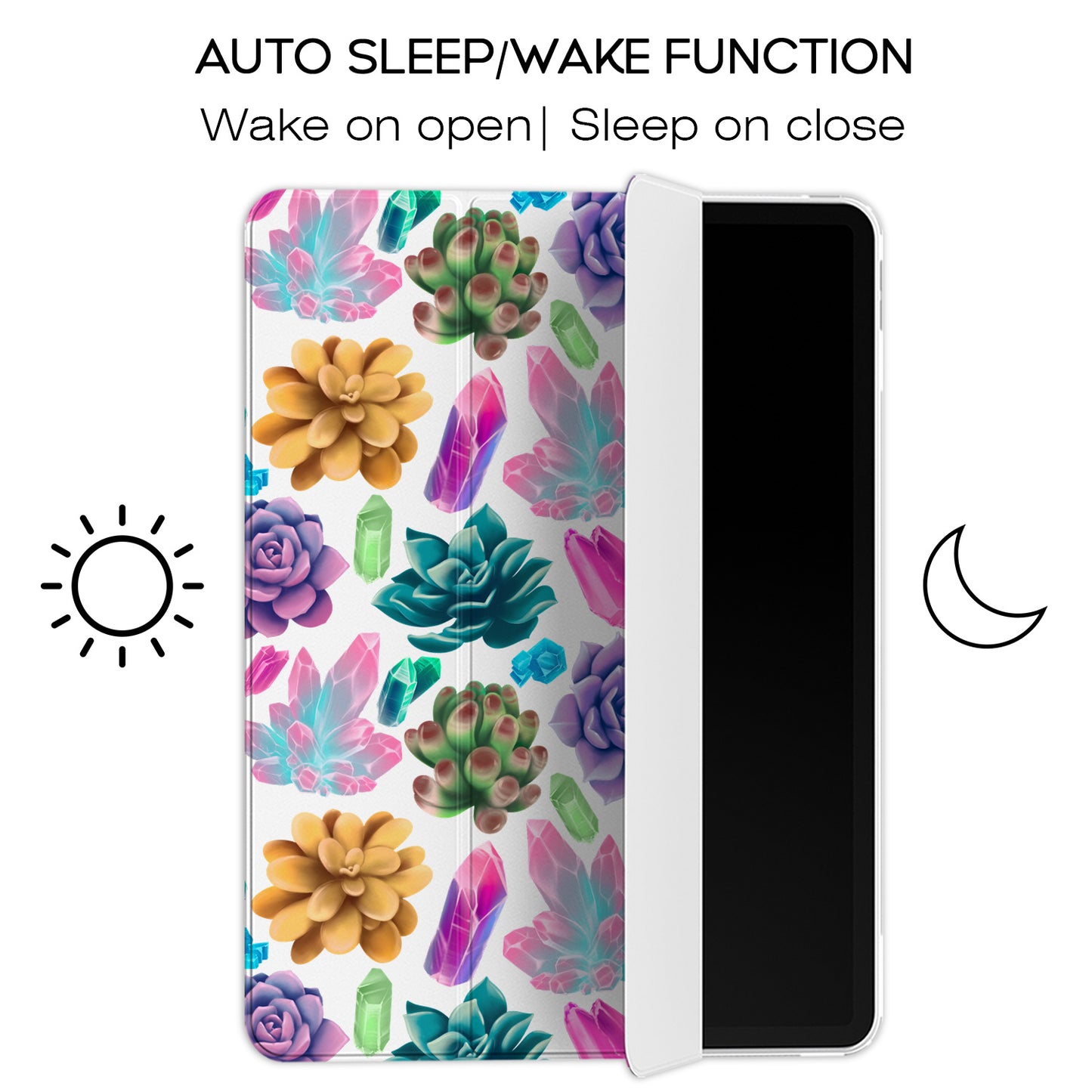 Cavka Apple iPad Smart Cover Crystal Succulents