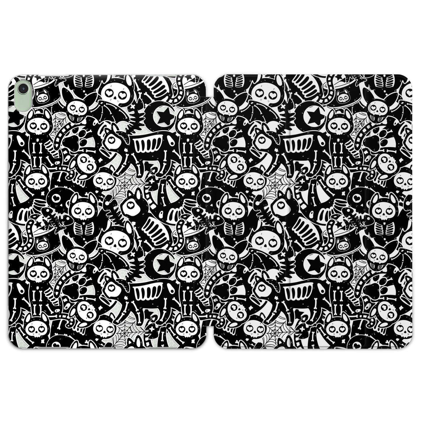 Cavka Apple iPad Smart Cover Black Funny Cat Skulls
