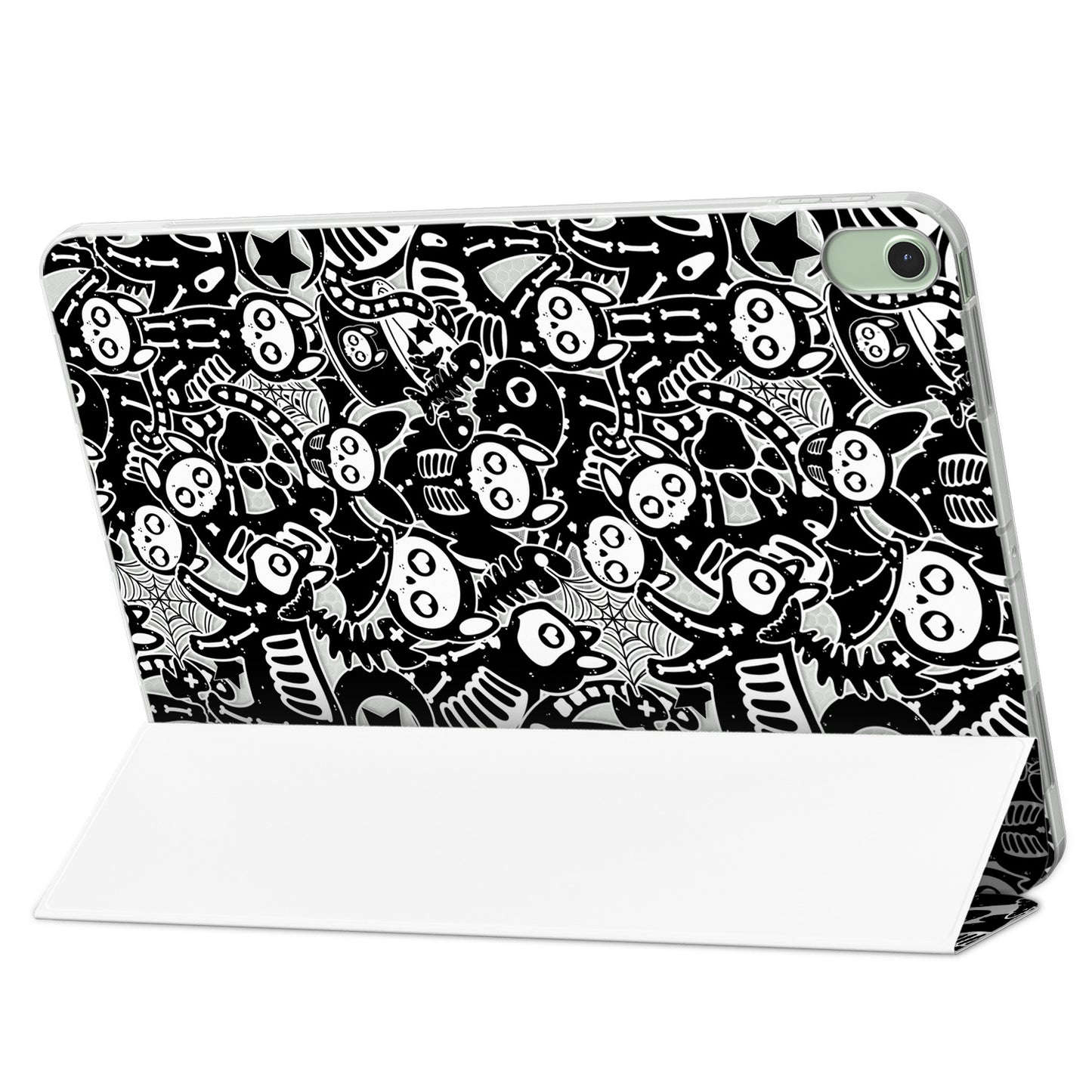 Cavka Apple iPad Smart Cover Black Funny Cat Skulls
