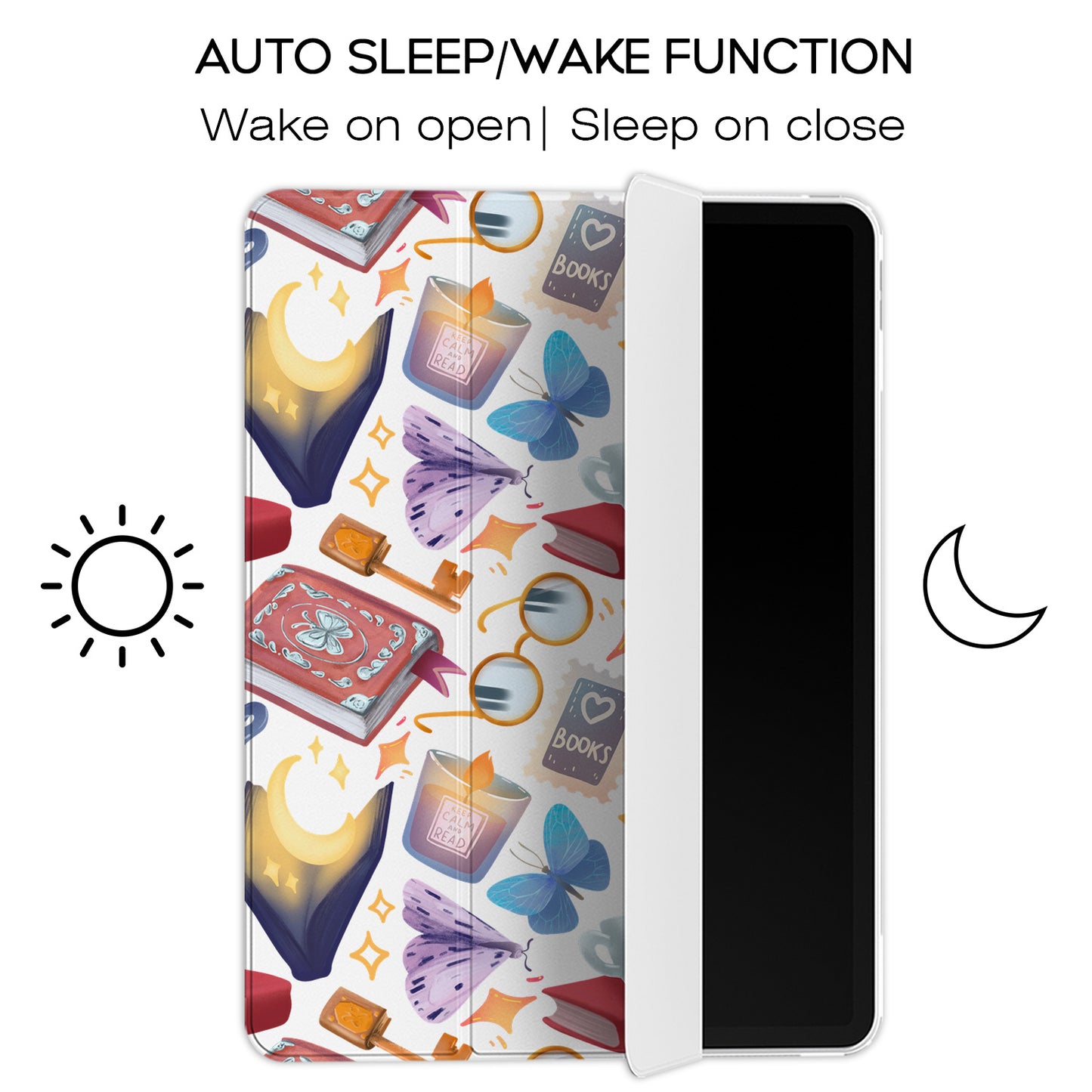 Cavka Apple iPad Smart Cover Books Time