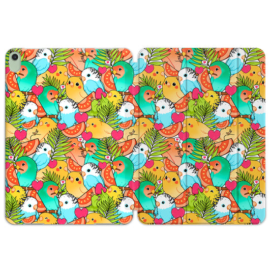 Cavka Apple iPad Smart Cover Colored Kawaii Parrots