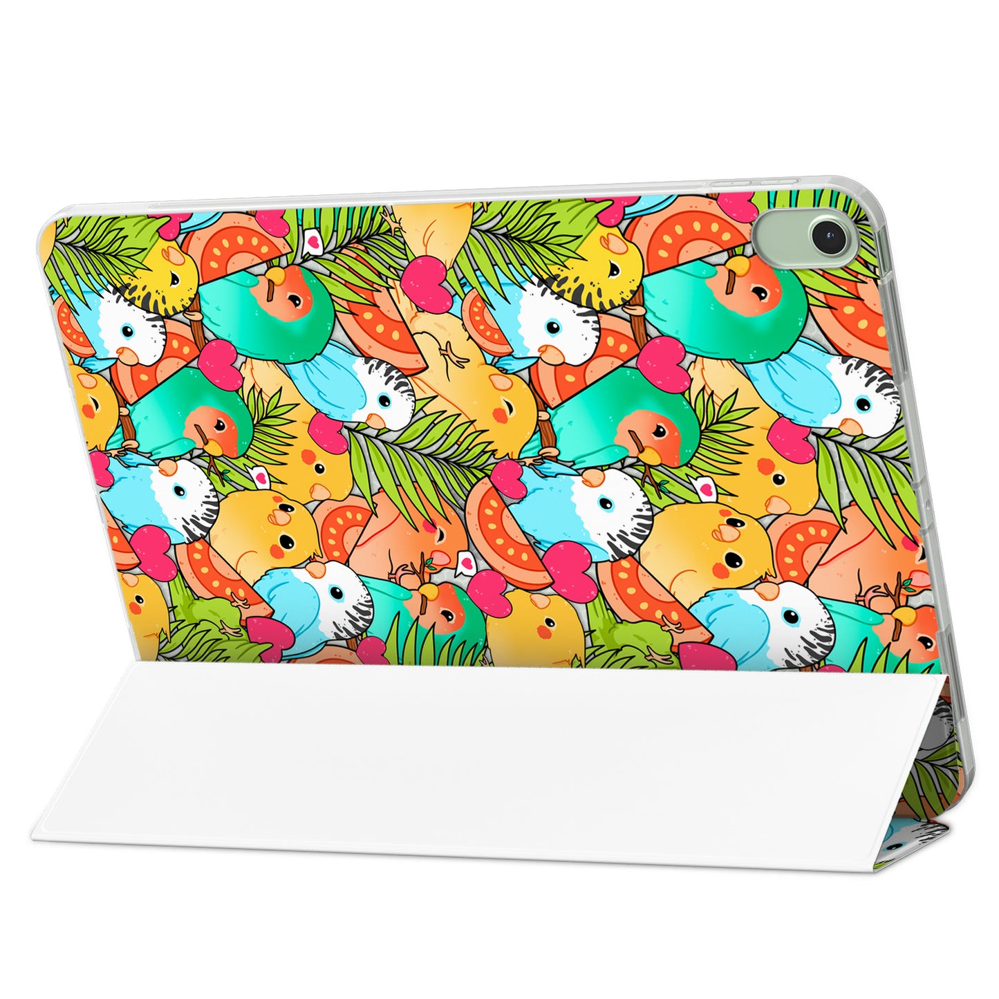 Cavka Apple iPad Smart Cover Colored Kawaii Parrots