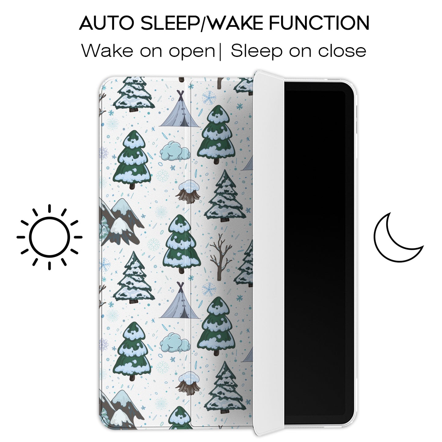 Cavka Apple iPad Smart Cover Winter Snowy Trees