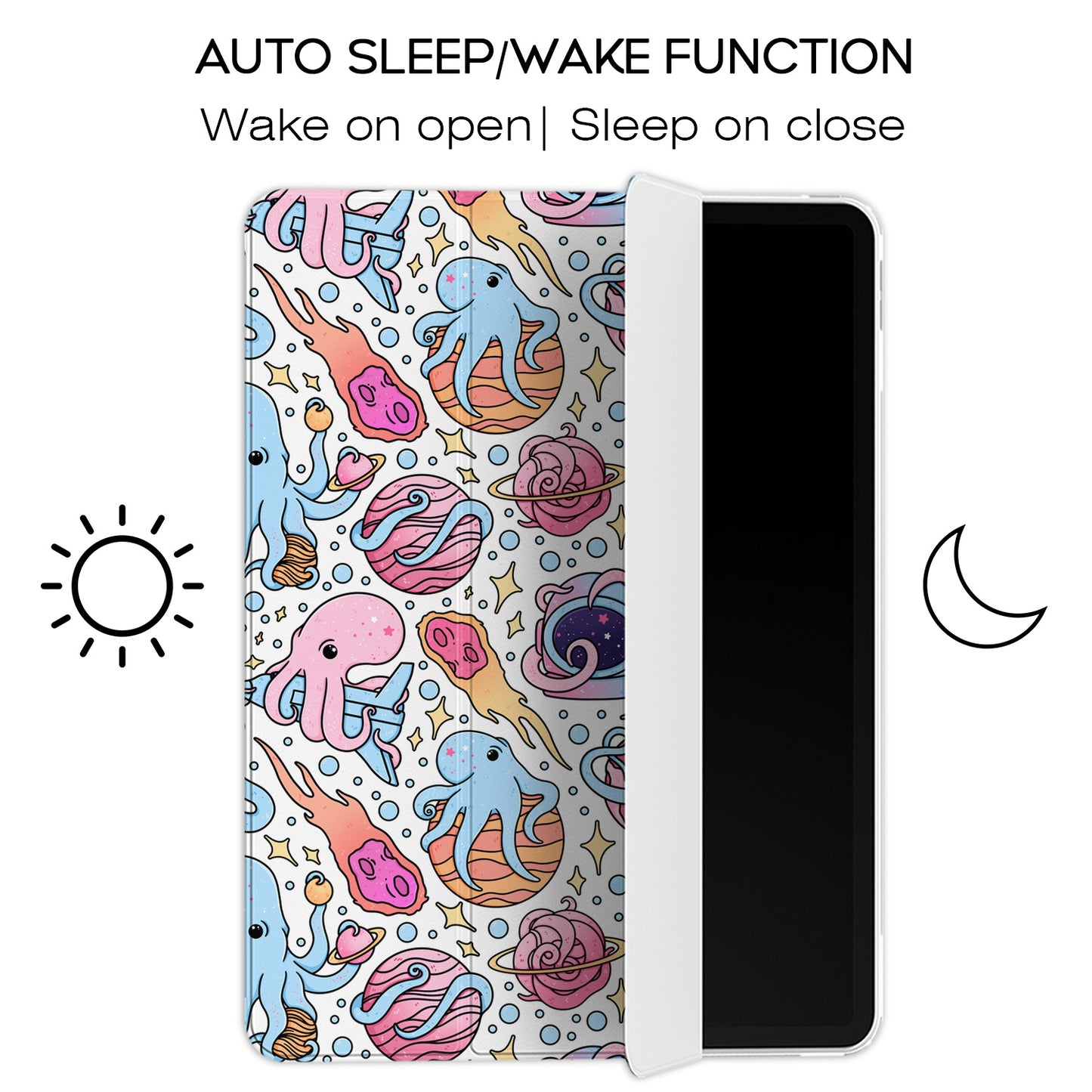 Cavka Apple iPad Smart Cover Galaxy Space Octopus