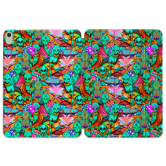 Cavka Apple iPad Smart Cover Green Spiritual Aliens