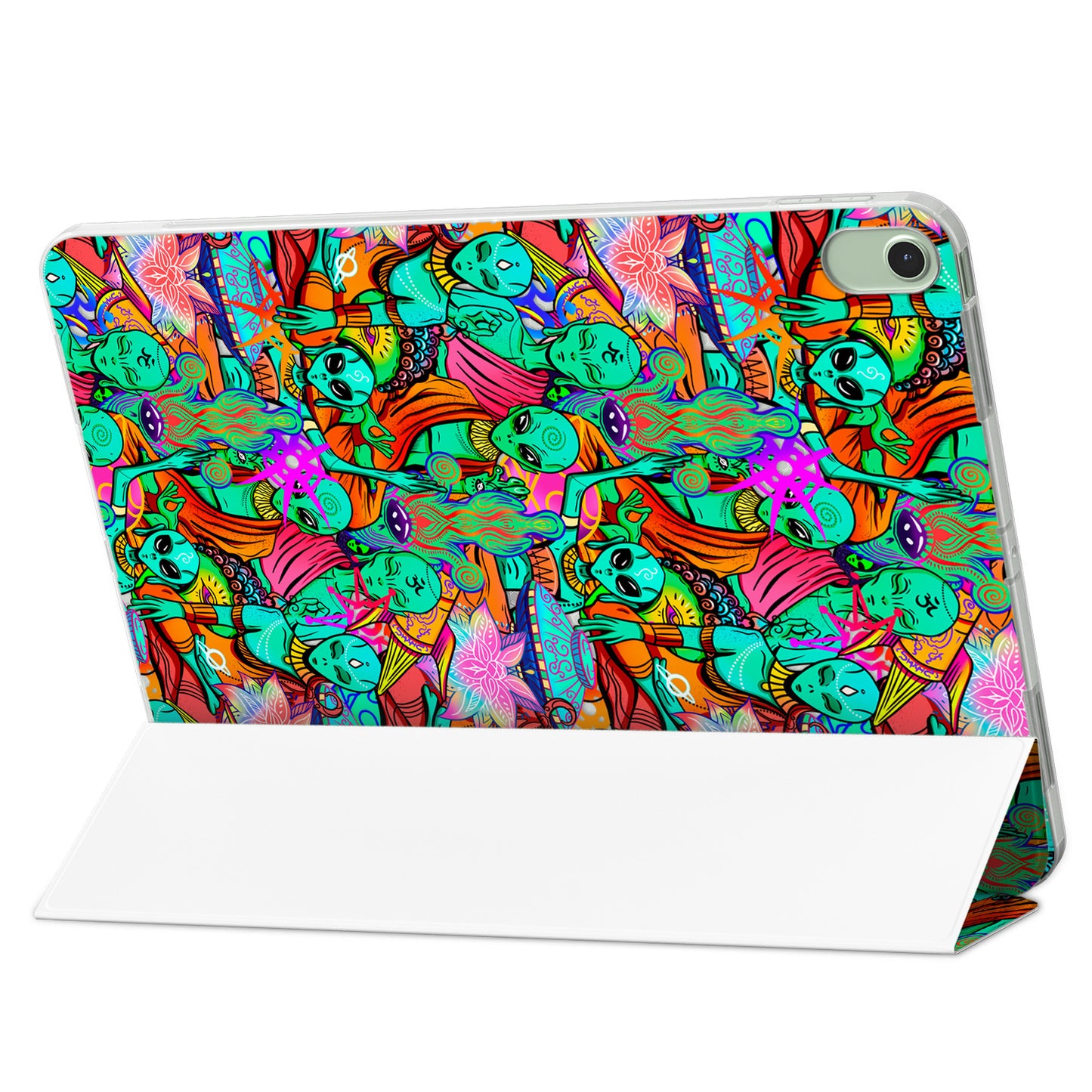 Cavka Apple iPad Smart Cover Green Spiritual Aliens