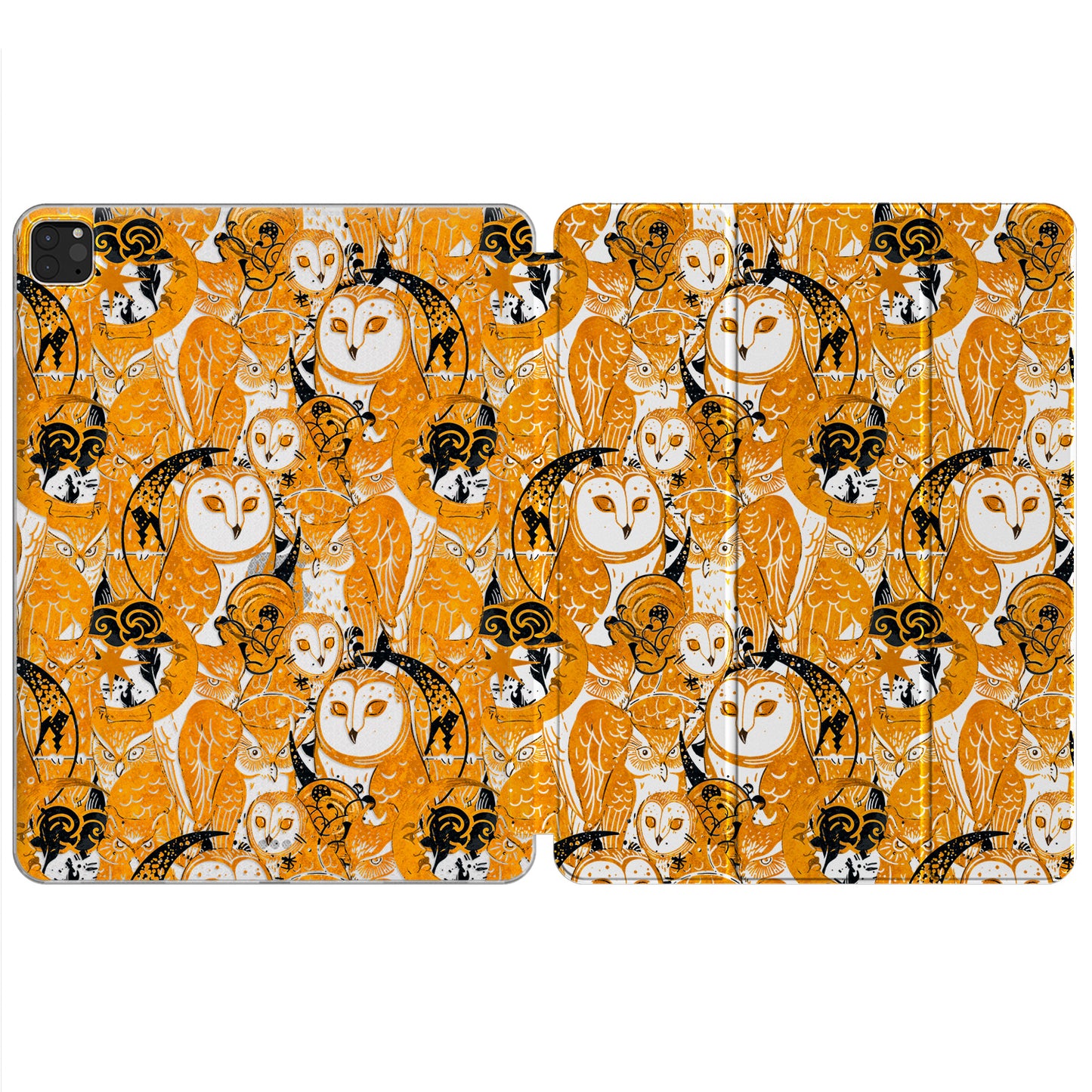 Cavka Apple iPad Smart Cover Yellow Boho Owls