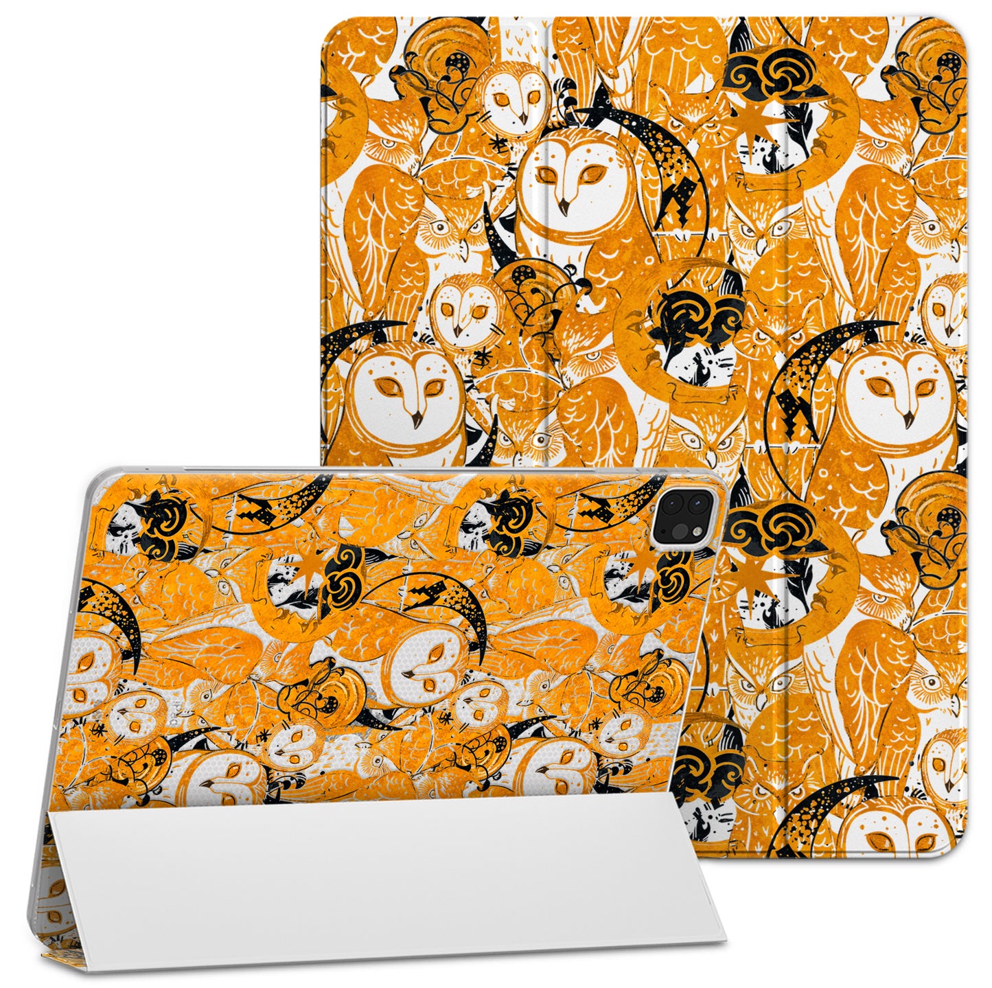 Cavka Apple iPad Smart Cover Yellow Boho Owls