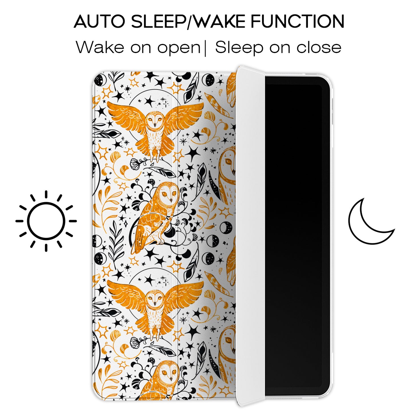Cavka Apple iPad Smart Cover Boho Owls Pattern
