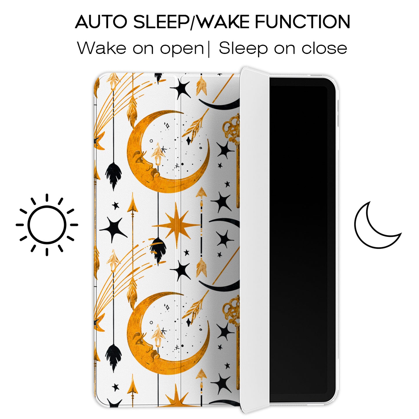 Cavka Apple iPad Smart Cover Boho Celestial Theme
