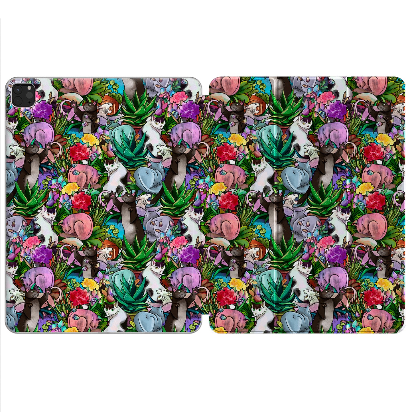 Cavka Apple iPad Smart Cover Cats and Potted Plants