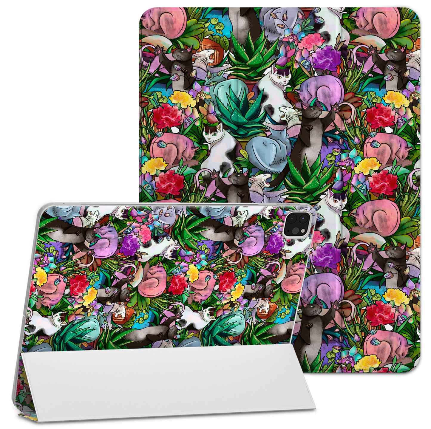Cavka Apple iPad Smart Cover Cats and Potted Plants