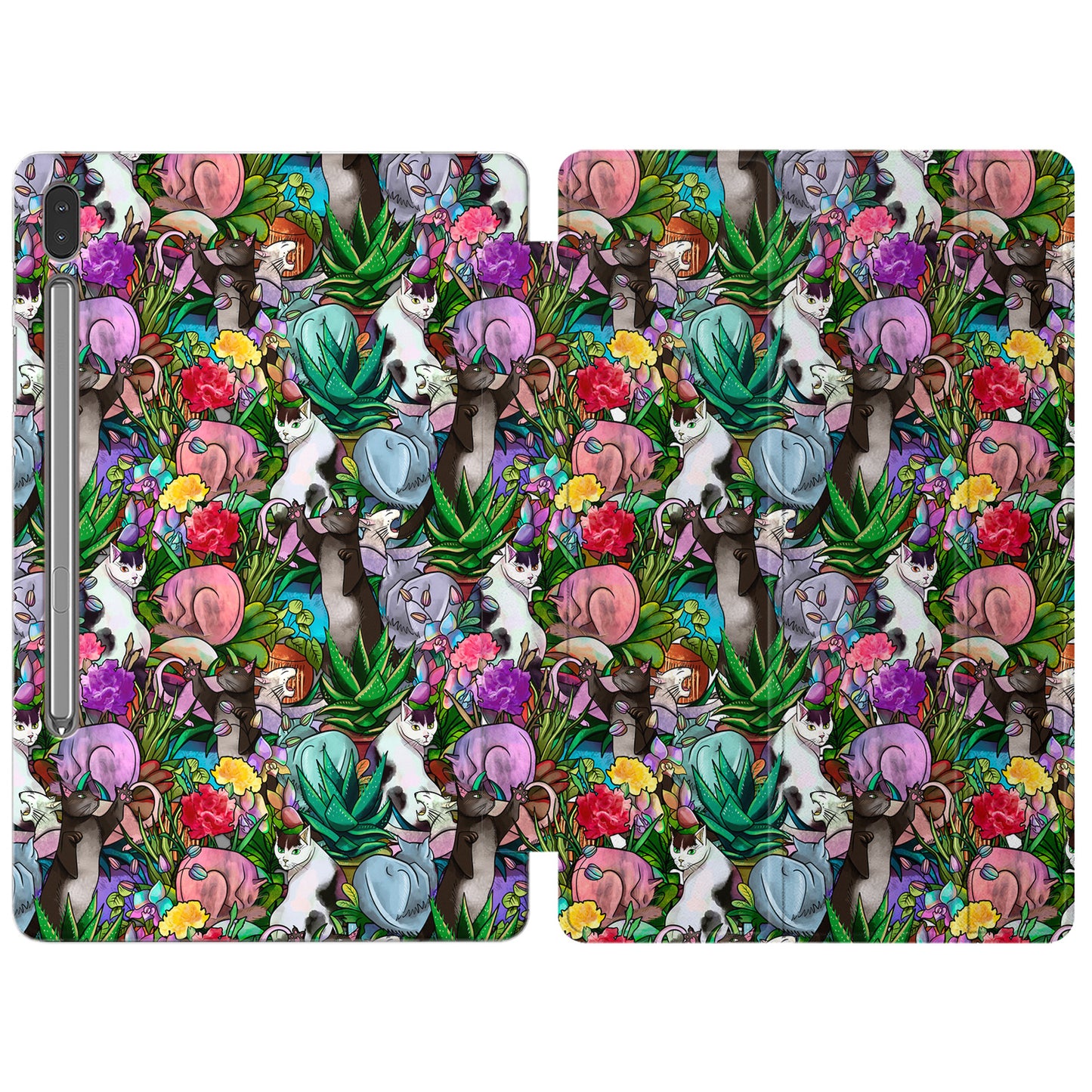 Cavka Apple iPad Smart Cover Cats and Potted Plants