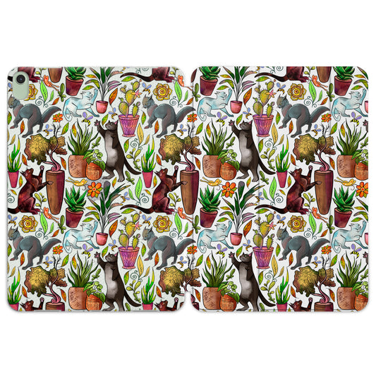 Cavka Apple iPad Smart Cover Funny Cats and Plants