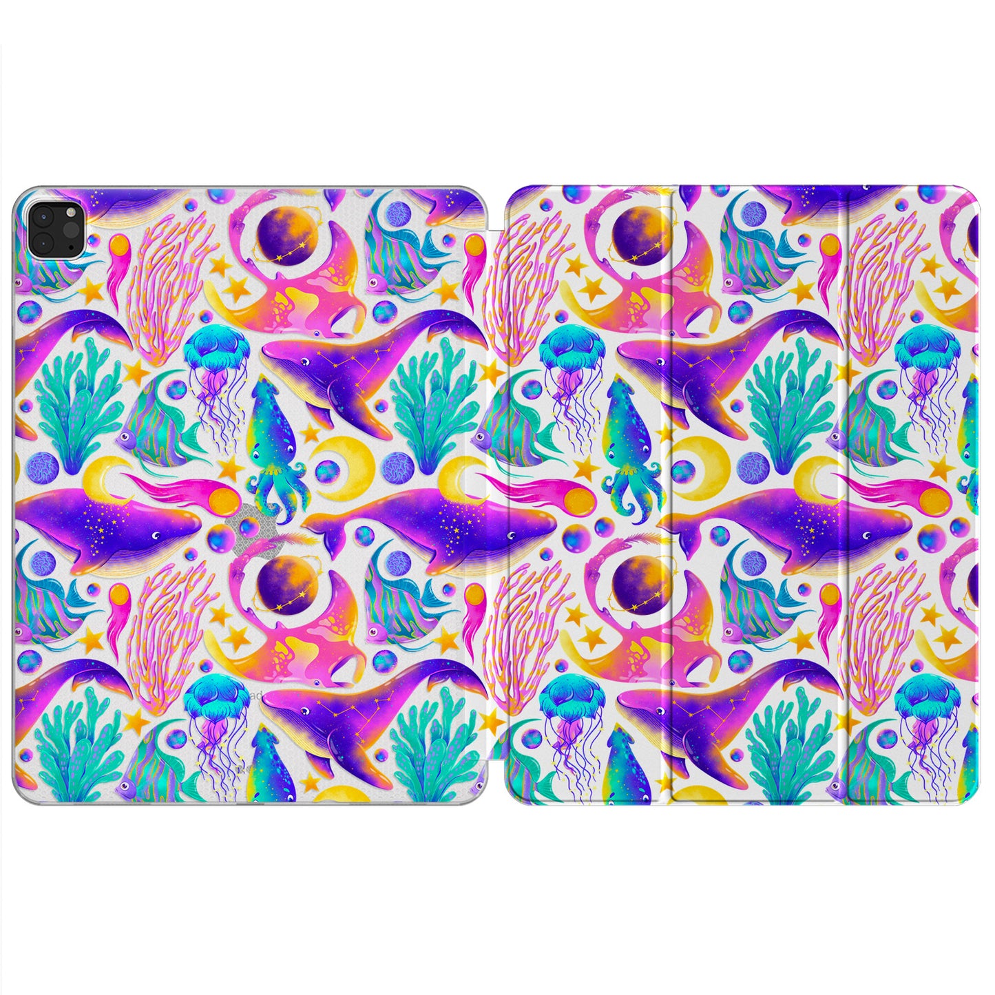 Cavka Apple iPad Smart Cover Colorful Cosmic Whales
