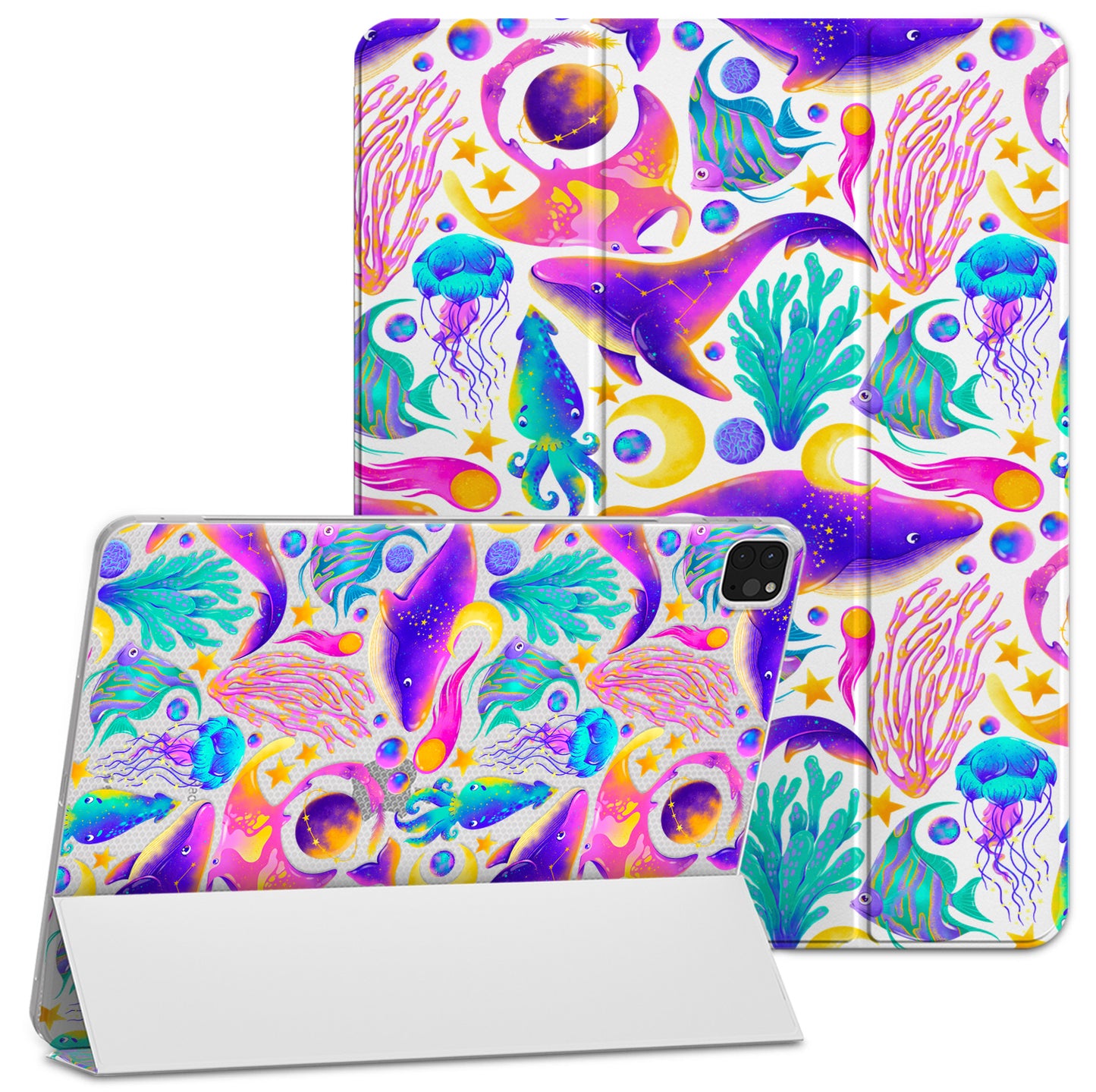 Cavka Apple iPad Smart Cover Colorful Cosmic Whales