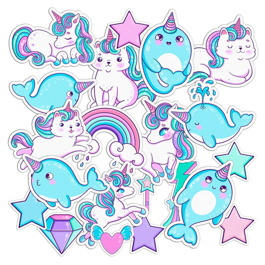 Cavka 25 PCS Sticker Pack for Laptop Unicorn Dream