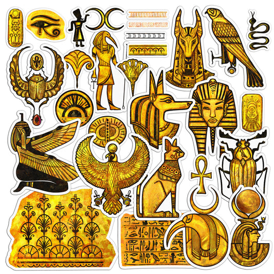 Cavka 30 PCS Sticker Pack for Laptop Ancient Egypt