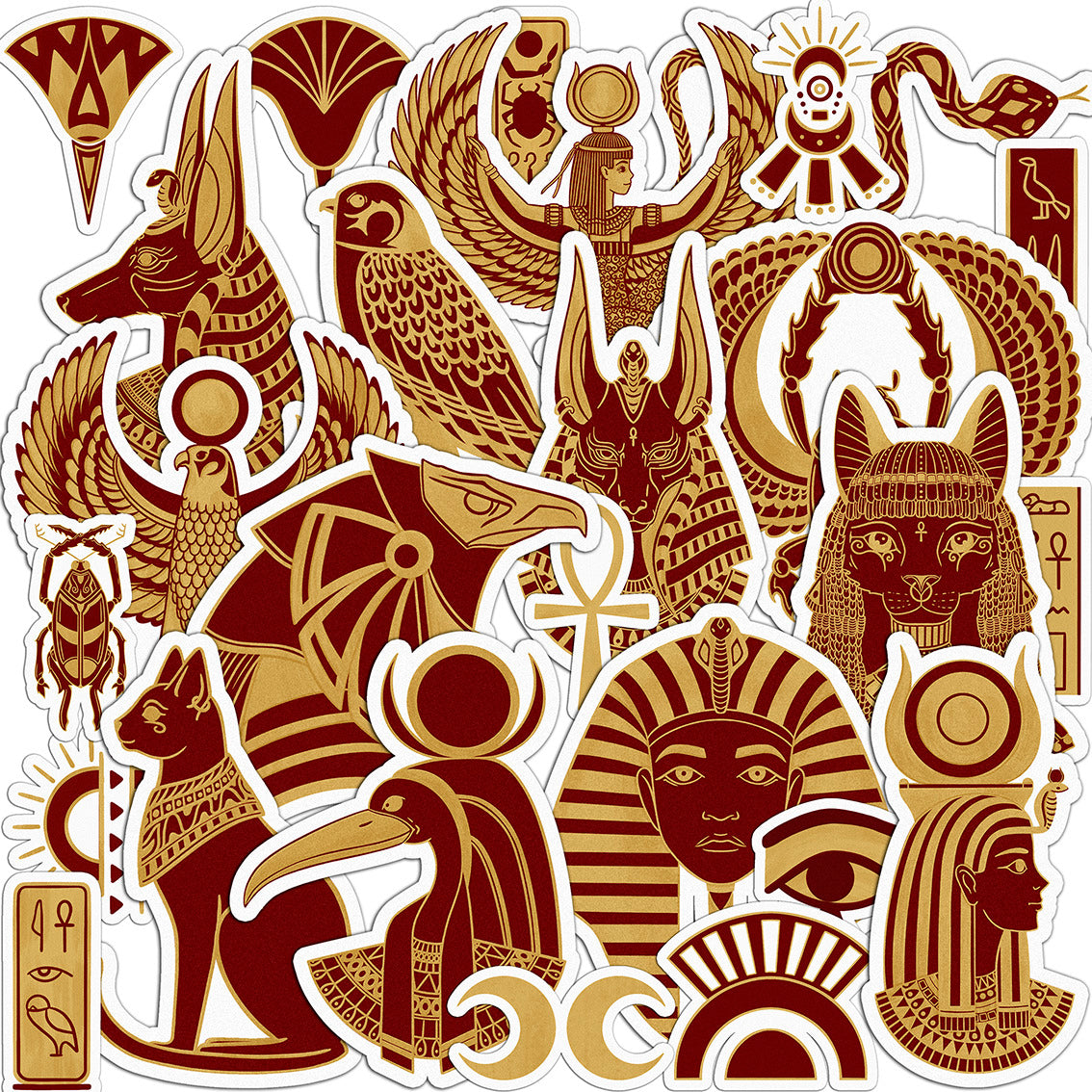 Cavka 27 PCS Sticker Pack for Laptop Egyptian Gods