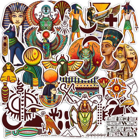 Cavka 46 PCS Sticker Pack for Laptop Egyptian Mystery