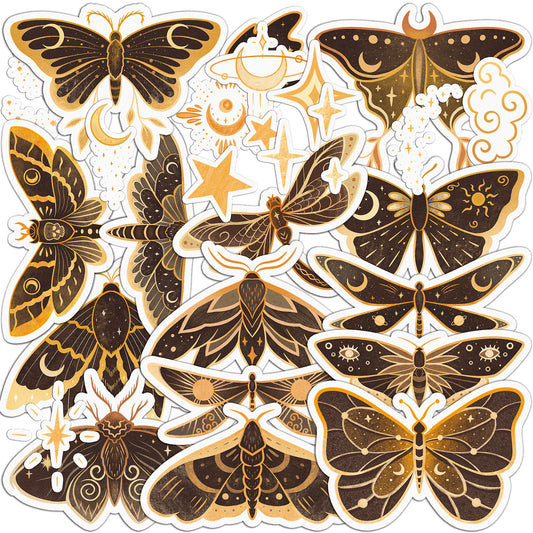 Cavka 26 PCS Sticker Pack for Laptop Celestial Moth