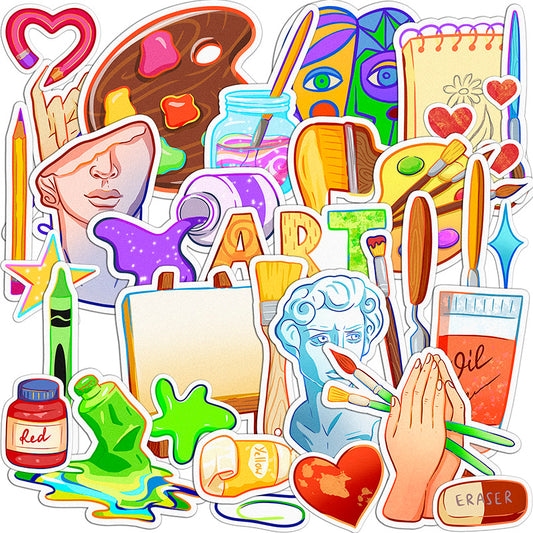 Cavka 32 PCS Sticker Pack for Laptop Artist Tools