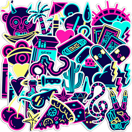Cavka 40 PCS Sticker Pack for Laptop Cool Vibes