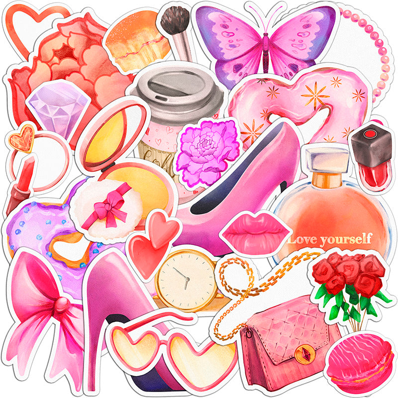 Cavka 28 PCS Sticker Pack for Laptop Love Yourself