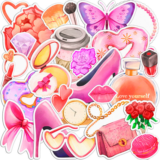 Cavka 28 PCS Sticker Pack for Laptop Love Yourself