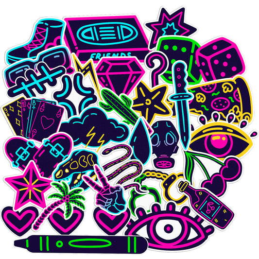 Cavka 31 PCS Sticker Pack for Laptop Vibrant Graffiti