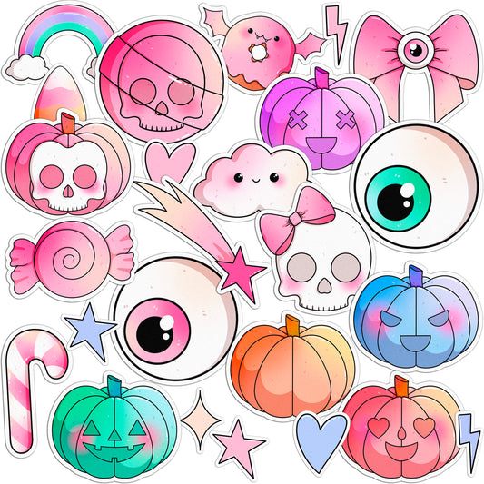 Cavka 25 PCS Sticker Pack for Laptop Sweet Pumpkins