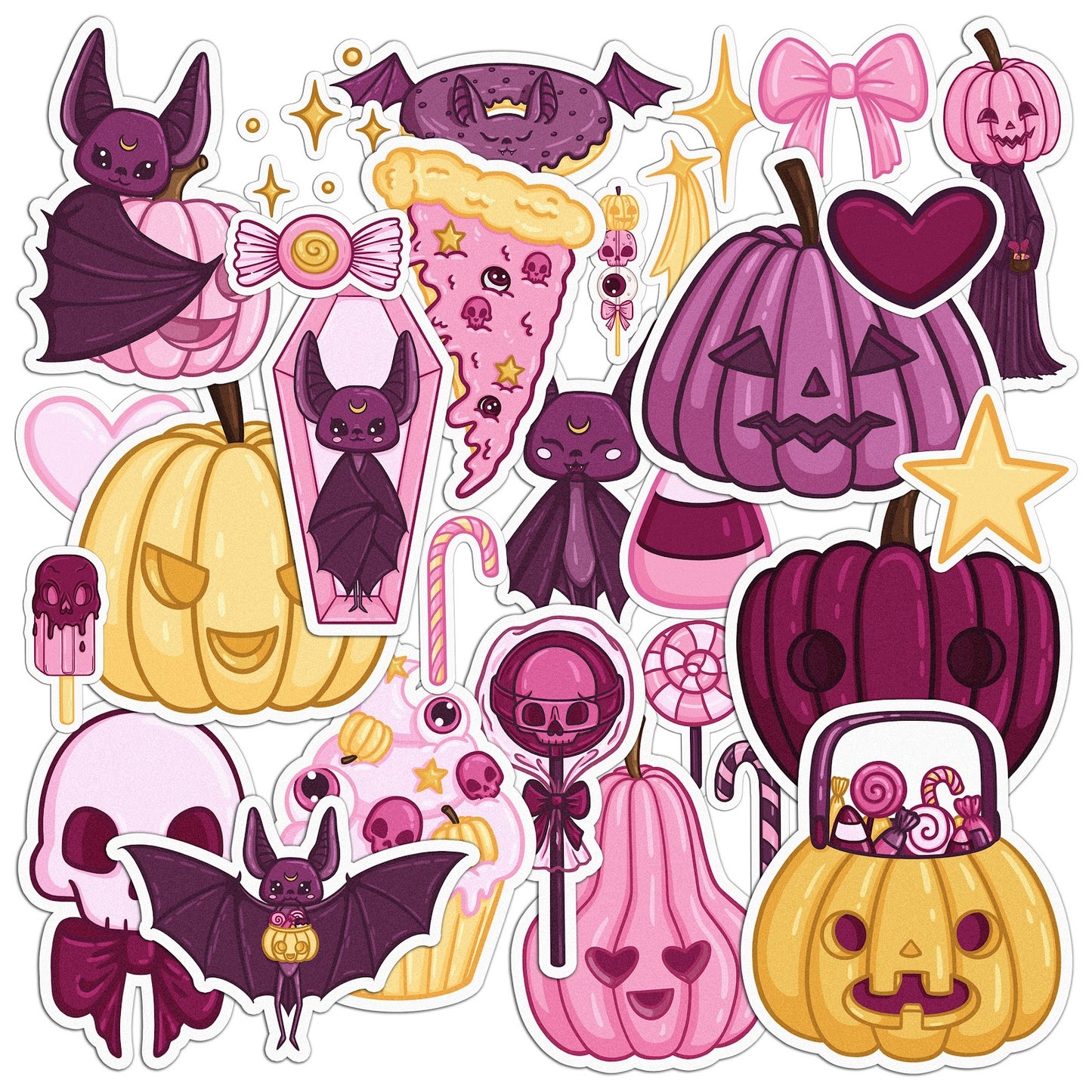 Cavka 29 PCS Sticker Pack for Laptop Princess Bat