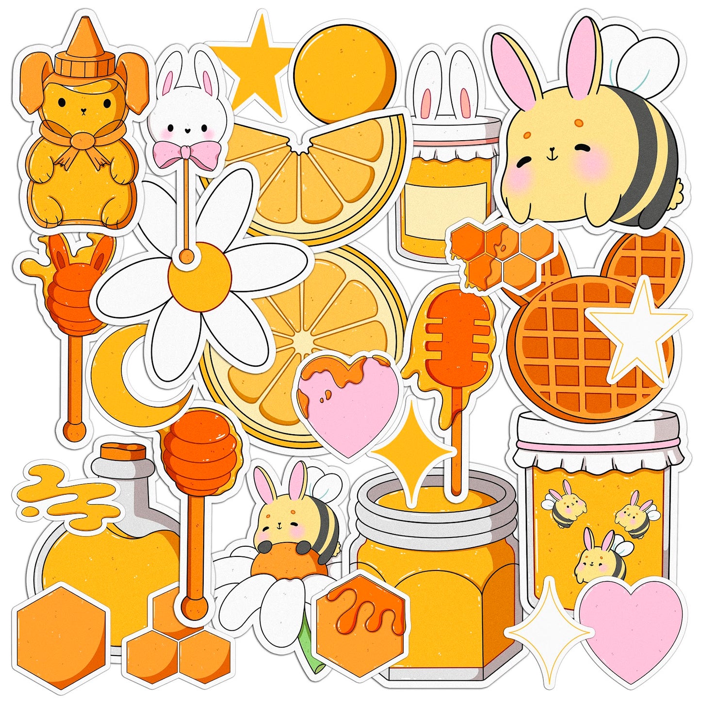 Cavka 28 PCS Sticker Pack for Laptop Hunny Bunny