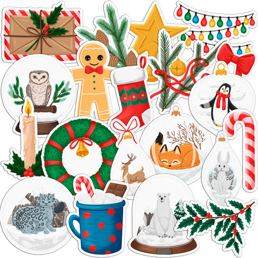 Cavka 21 PCS Sticker Pack for Laptop Christmas Trinkets