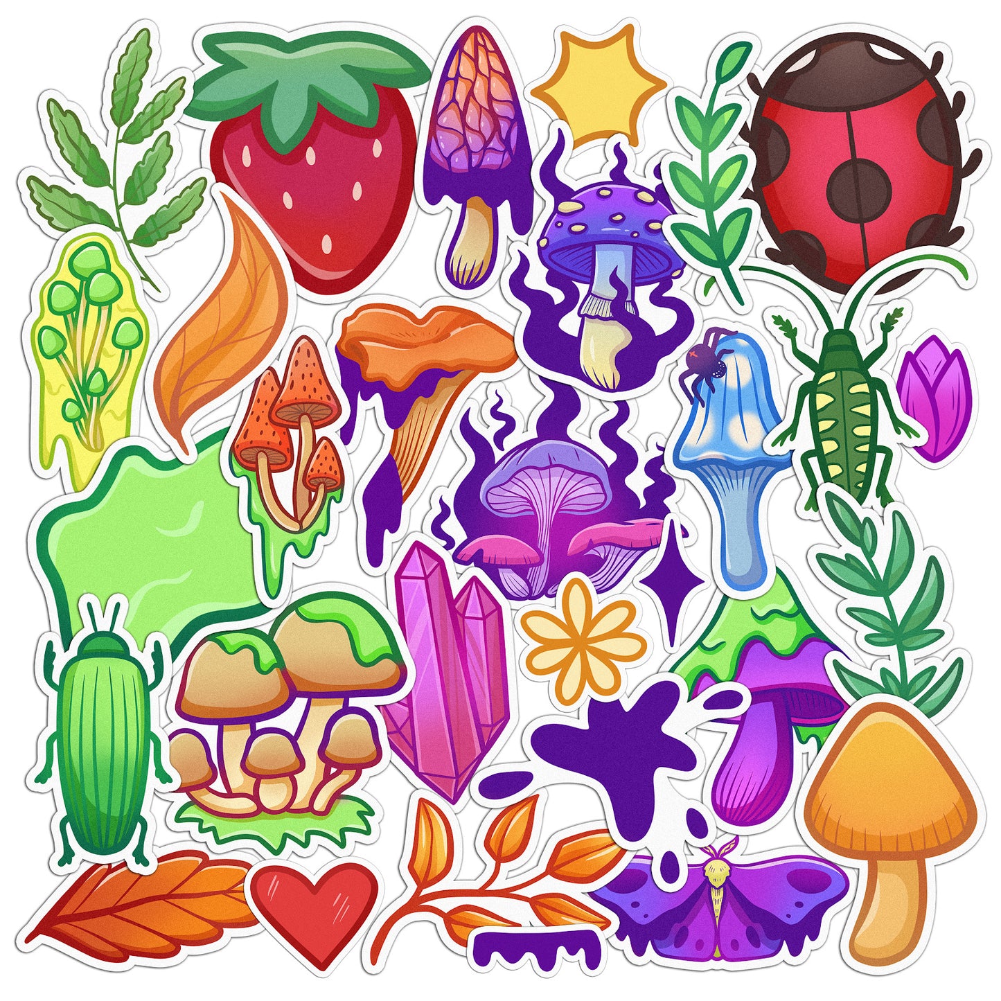 Cavka 31 PCS Sticker Pack for Laptop Fairy Forest